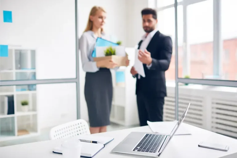 woman talking to her boss