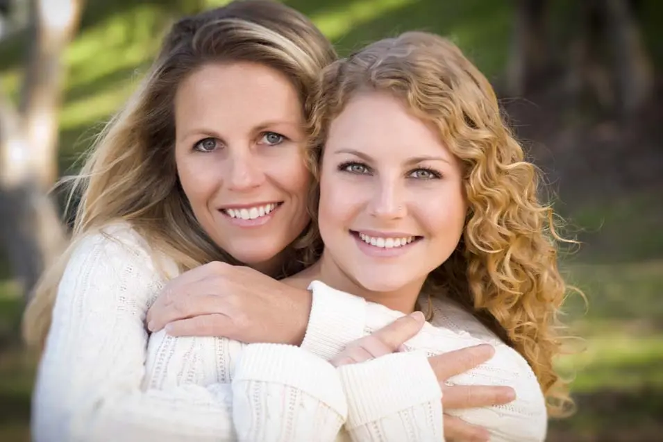 Mom and daughter