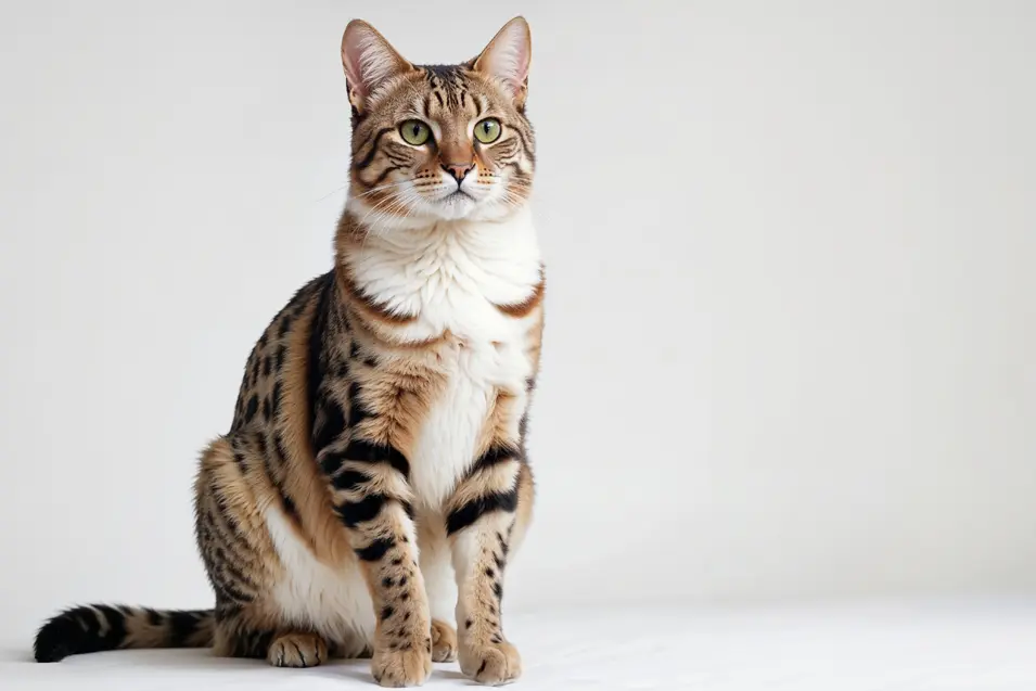 beautiful striped cat