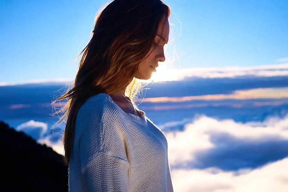 woman with long hair