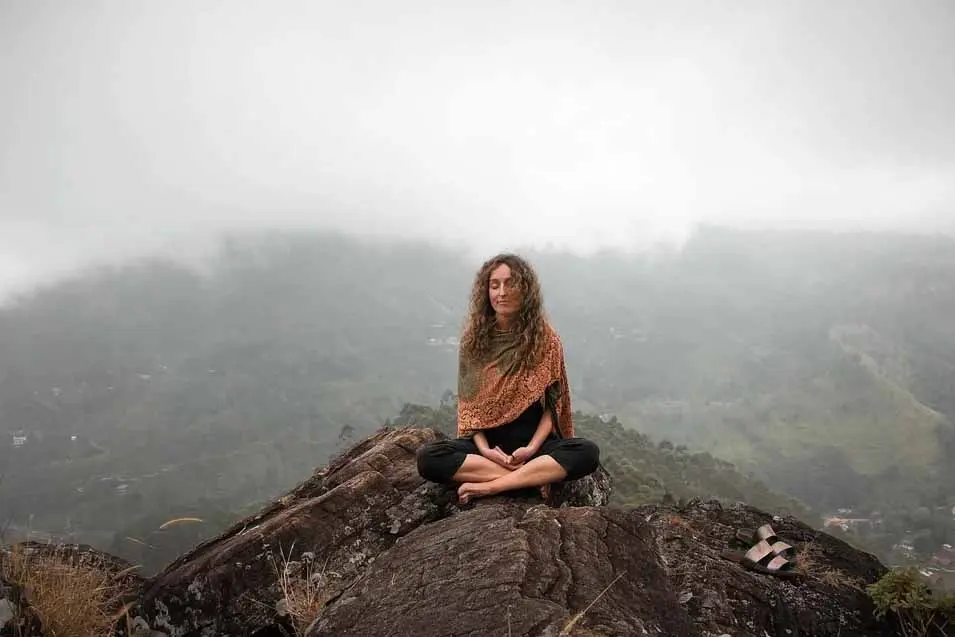 sitting in thought