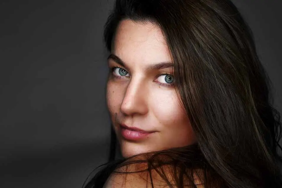 beautiful woman with an amazing smile