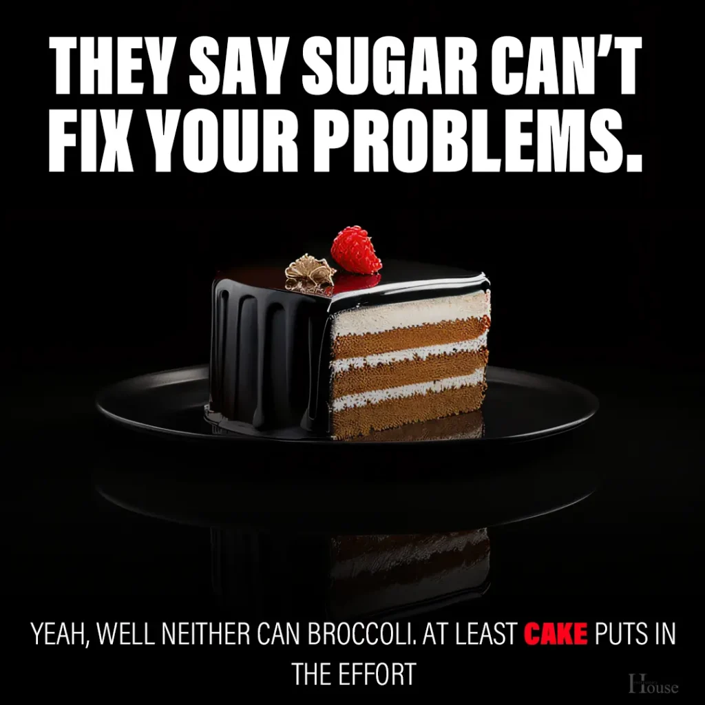 cake on dark background