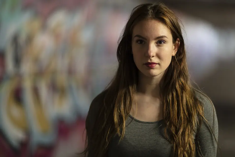 teenager with long hair